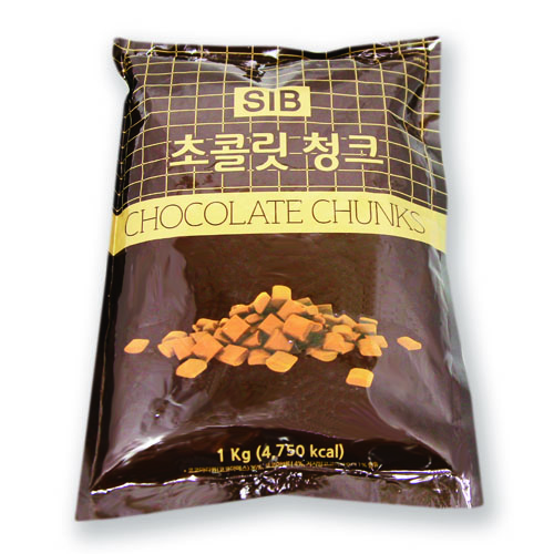 초콜릿 청크 1kg <br>벨지움리얼다크초콜릿