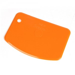 항균 스크래퍼 둥근모양<br>(플라스틱 카드)-흰색,오렌지 색상랜덤
