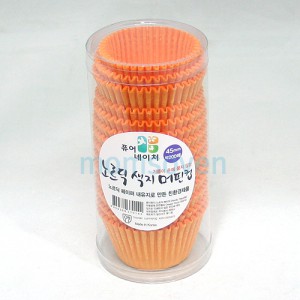 머핀컵- 오렌지 (45mm) <br>약200매