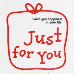 Just for you ½ºÆ¼Ä¿<br>Åõ¸í 40 x 40mm